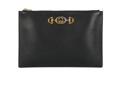 Zumi Clutch, Leather, Black, 570728, B, 3*